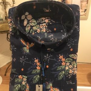 Linen Bird Shirt from Paris
